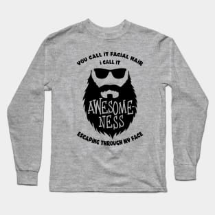 Awesome beard Long Sleeve T-Shirt